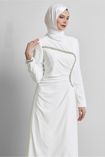 Alvina Stone Detailed Evening Dress 50515