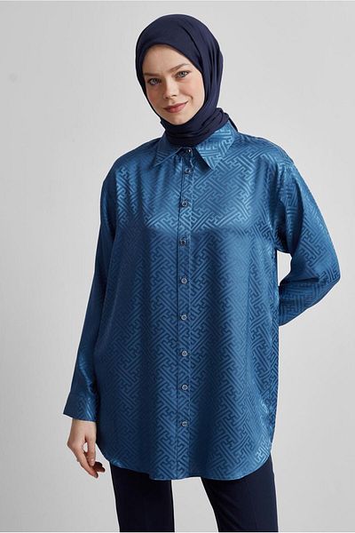 Alvina Satin Jacquard Tunic 45375