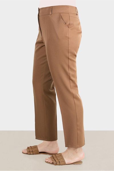 Alvina Crepe Fabric Classic Trousers - 70355