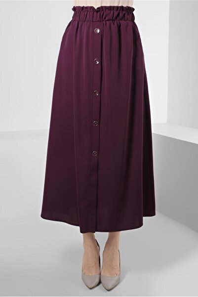 Alvina Спідниця з еластичною ташкою та ґудзиками 60422