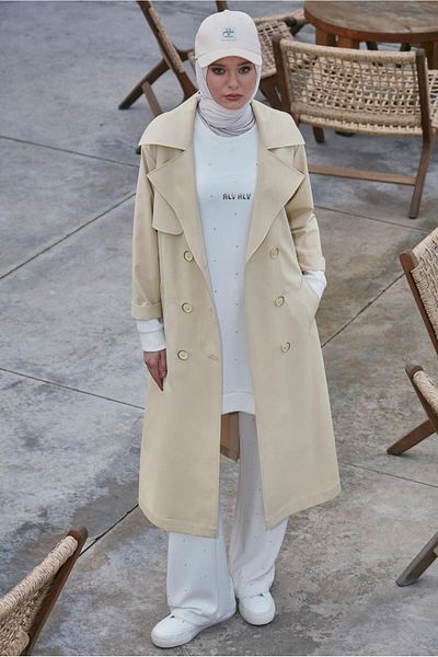 Alvina Σετ Trenchcoat με ζώνη με μοντέλο 10953