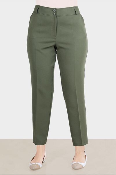 Alvina Crepe Fabric Classic Trousers - 70355
