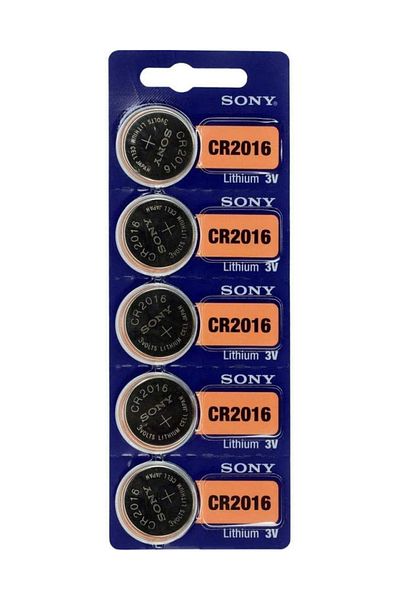 Sony 5 قطع - بطارية سوني 3 فولت CR2016