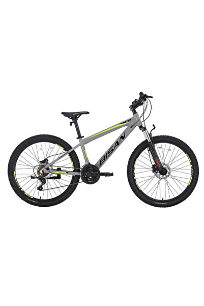 Bisan BİSAN COOPER DAĞ BİSİKLETİ 35 CM MD 26 JANT 21 VİTES AÇIK GRİ SİYAH SARI