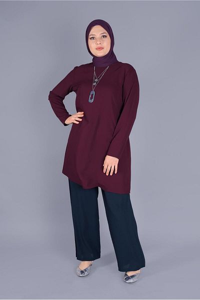 Alvina Round Neck Basic Tunic 40883