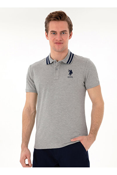 U.S. Polo Assn. U.S. Polo Assn. Γκρι Ανδρικό Μπλουζάκι Πόλο GSD01