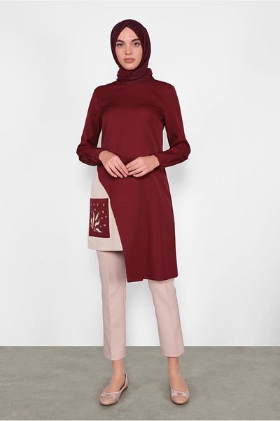 Alvina Asymetric Cut Pocket Tunic 41166