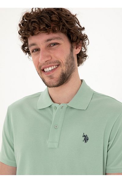 U.S. Polo Assn. U.S. Polo Assn. Water Green Men's Polo T-Shirt Gtp04