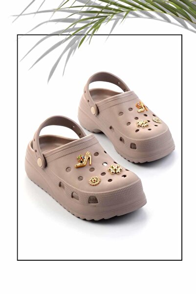 Bambi Vizon Kadın Terlik K04447129059