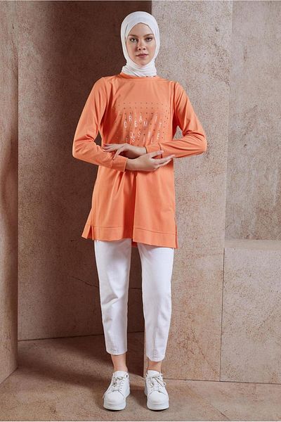 Alvina 44639 Model Stone Detailed Tracksuit Tunic