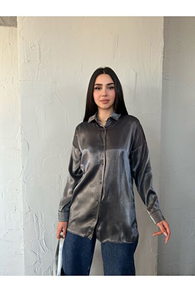 Laressi قميص فضي عادي