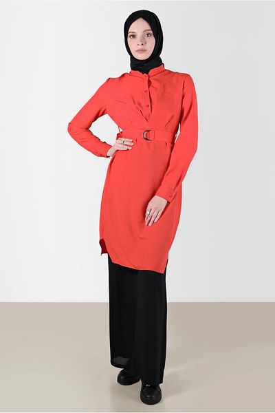 Alvina Tunic with Buttons and Belt 41752