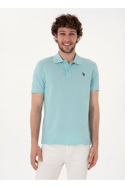 U.S. Polo Assn. U.S. Polo Assn. Turquoise Men's Polo T-Shirt Gtp04