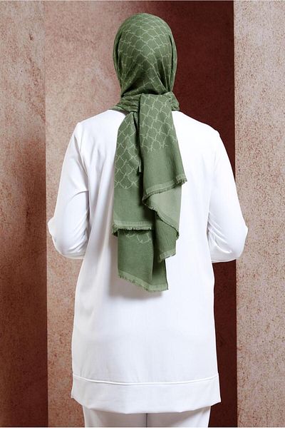 Alvina ALVİNA Mono Gram Shawl 3100 - Απλό και κομψό σχέδιο