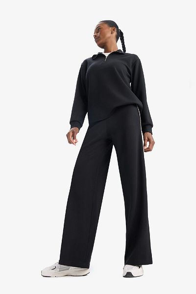 DeFacto Fit Wide Leg Wide Leg Standard μέγεθος Modal Athlete Slim Παντελόνι D7128ax25sp