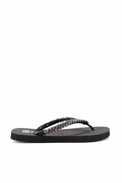 Bambi Black Platinum Women's Slippers K04376000459