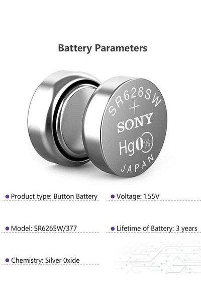 Sony قطعة واحدة - بطارية سوني 377 SR626SW 1.55 فولت