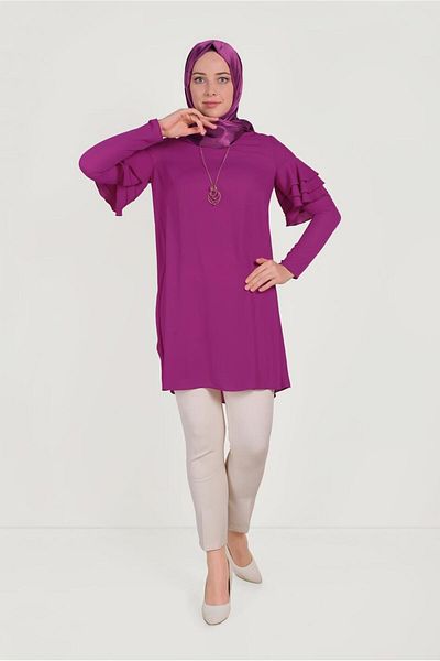 Alvina Tunic with Sleeves Frill 40493