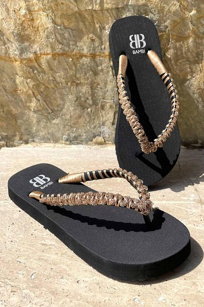 Bambi Papuci de damă Black Rose K04376000459