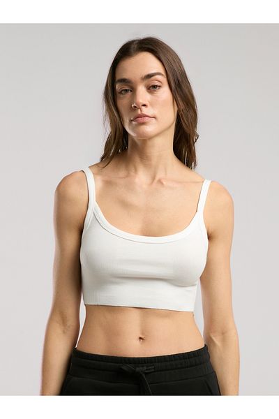 EVERLAST Ever Relaxed Rib White Γυναικείο Μπουστάκι