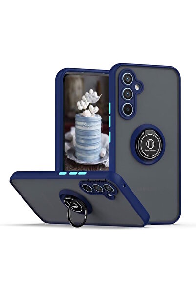 m.tk moveteck Galaxy A16 Kılıf uyumlu  Mat Parmak izi Yapmaz Renkli Tuşlu Kor...