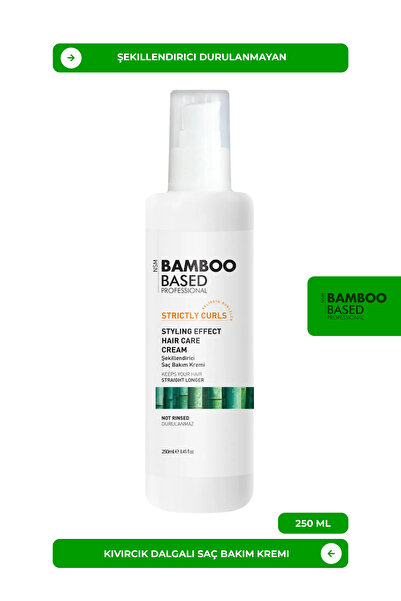 Bamboo Based Professional Strıctly Curls Stylıng Effect Haır Care Cream Sekil...