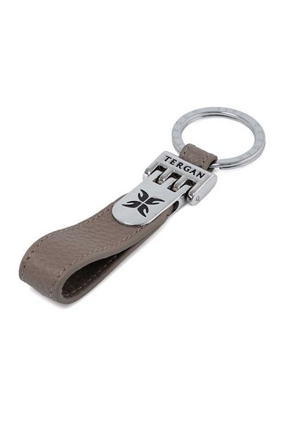 Tergan Beige Genuine Leather Unisex Keychain - S1An00000247-B73