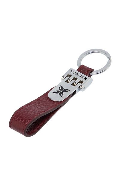 Tergan Claret Red Genuine Leather Unisex Keychain - S1An00000247-M71