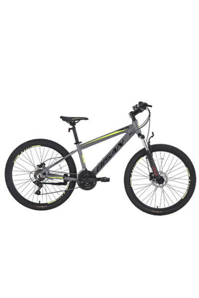 Bisan BİSAN COOPER DAĞ BİSİKLETİ 37 CM HD 27.5 JANT 21 VİTES AÇIK GRİ SİYAH SARI