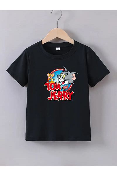 makiteks Μπλουζάκι Unisex Disability 5-14 ετών, Tom Jerry Ποιότητας Βαμβακερό Χτενισμένο
