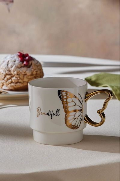 Karaca Butterfly Beauty Mug 340 ml