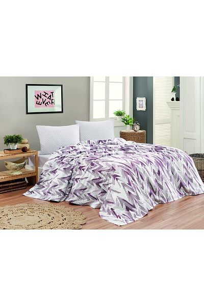 Kristal Single PersonBoxed Luxury Pique Set Plum