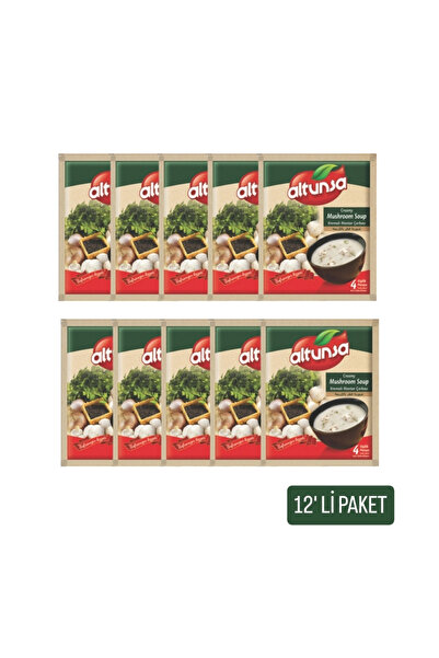 Altunsa Hazır Kremalı Mantar Çorbası 60 Gr 12 Lİ paket