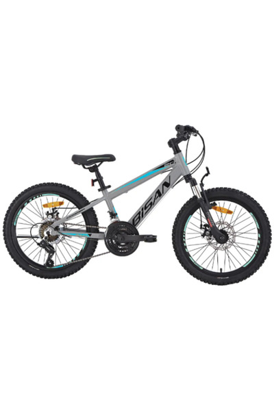 Bisan BİSAN COOPER ÇOCUK BİSİKLETİ 28 CM MD 20 JANT 21 VİTES AÇIK GRİ SİYAH MAVİ
