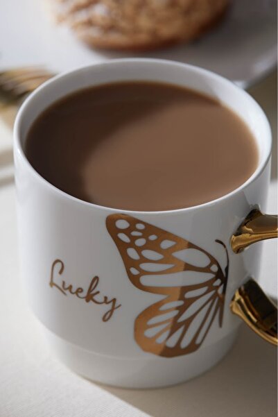 Karaca 340 ml Butterfly Lucky Mug