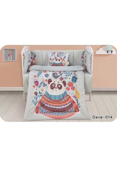 smart home Set Consisting Of A Children'S Quilt, Size 90X145Cm, A Rubber Sheet, 110X160Cm , 34X45Cm , 33X130 Cm