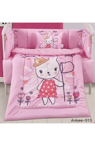 smart home Set Consisting Of A Children'S Quilt, Size 90X145 Cm, A Rubber Sheet, 110X160Cm , 34X45Cm , 33X130Cm