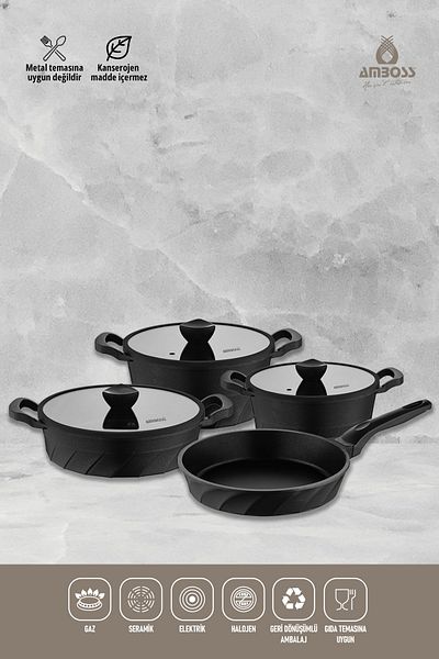 Amboss Quartz Quartz 7 Piece Casting Set Black