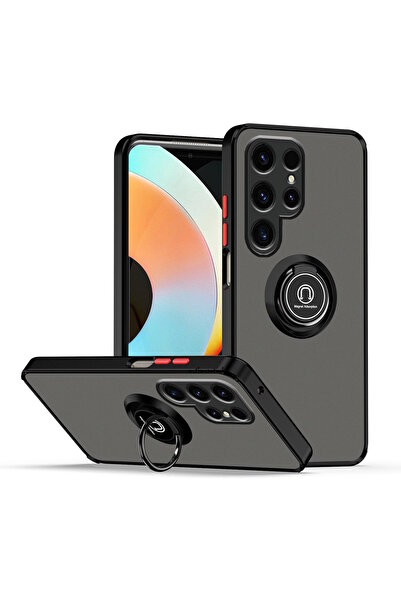 m.tk moveteck Galaxy S25 Ultra  Uyumlu Kılıf Mat Parmak izi Yapmaz Renkli Tuş...