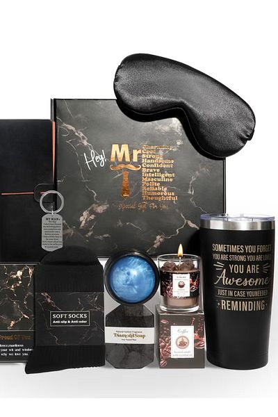 X SPRING Birthday Gifts for Men,Man Gifts Basket Ideas Set for Him,Men's Birthday Gift Box Presents for love