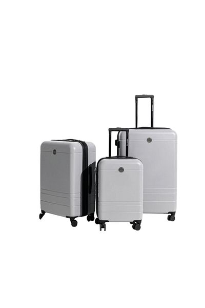 Mezoe Bon Voyage Zipper Closure Telescopic Handle Luggage Set