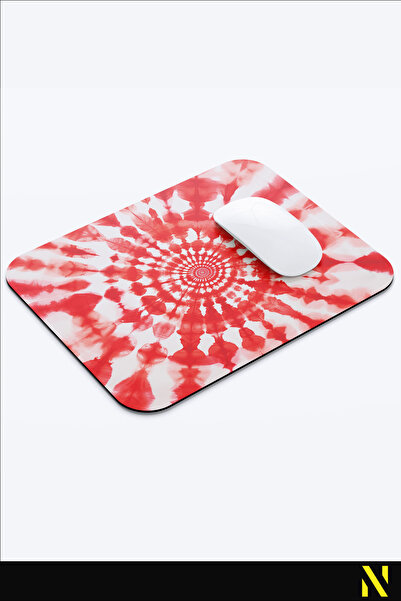 nilizma Цветна подложка за мишка с батик мотив и неплъзгаща се основа за дома и офиса