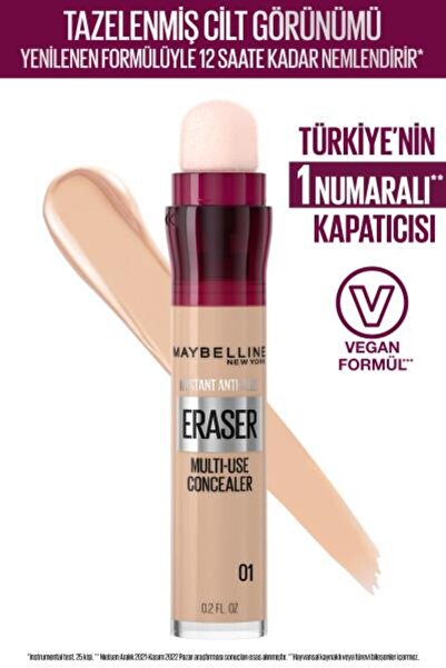 Maybelline New York Instant Anti Age Eraser Kapatıcı - 01 Light Concealer