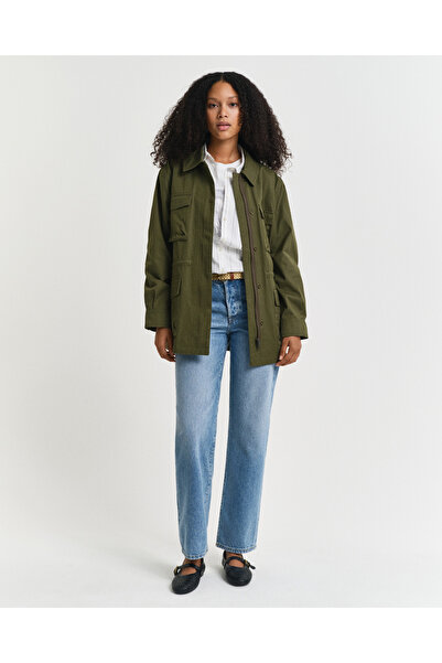 Gant Kadın Mavi Straight Fit Pantolon