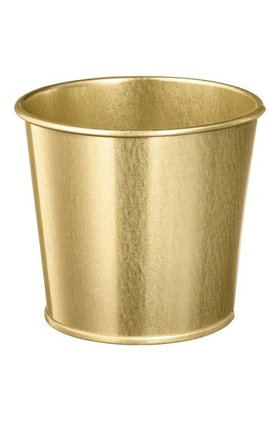 IKEA DAIDAI Plant Pot, Brass-Colour, 9 cm, Metal Pot for Small Plants, Modern Home Décor