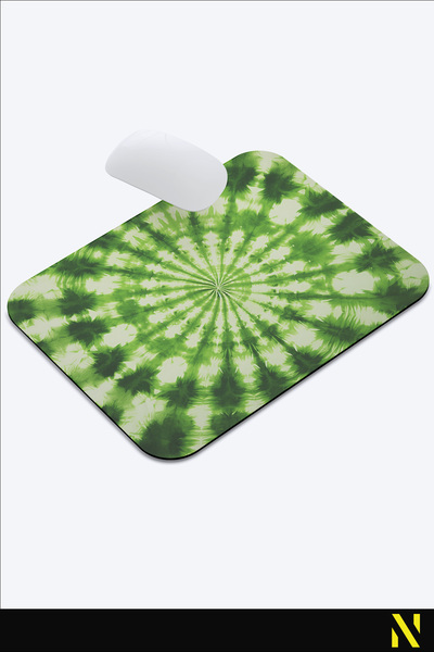 nilizma Цветна подложка за мишка с батик мотив и неплъзгаща се основа за дома и офиса