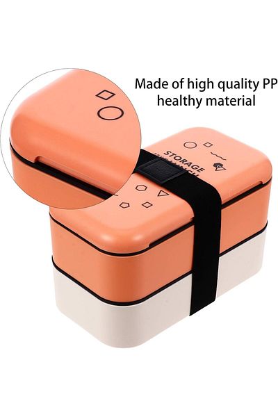 COOYA Double Stainless Deck Lunch Box,With Storage Bag,Leakproof,Portables,Easy to Clean