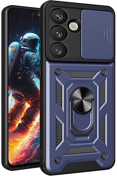 m.tk moveteck Samsung Galaxy S25 Plus Kılıf Kamera Korumalı Sürgülü Yüzüklü A...