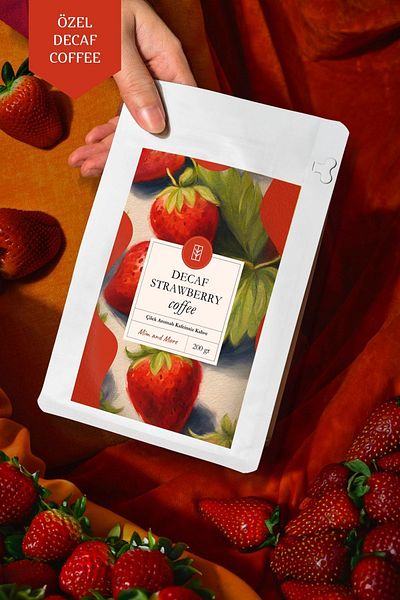 Mim and More Decaf Strawberry Decaf Strawberry Flavored Filter Turkish Coffee Set