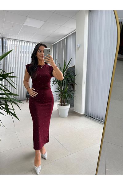 caddstore Rochia mea 3708 Burgundy Stone Creion